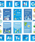 Vibrant Science Posters Bulletin Board Set For Classrooms With 16 Colorful Posters 10 Themed Cutouts And 80 Glue Points Easy Wall Decor