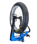 Pro Bicycle Wheel Truing Stand For Oversized Tires And Wheels, Heavy Gauge Steel, Powder Coated Finish, Fits 29 Plus Wheels And Tires