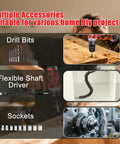Cordless Drill Set With Battery And Charger, 21V Power Drill with accessories for home DIY projects