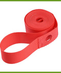Red PVC Rim Tape For Bikes, 700C 27 Inch Wheel Rim Strip Liner Inner Tube Protection Band, roll and loop detail