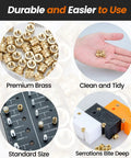 40 Pcs 1/4-20 Brass Heat Set Threaded Inserts for 3D Printing and Plastic Parts Knurled Imperial Inserts in various uses
