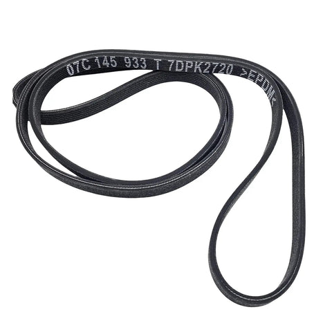 Beefy Serpentine Belt Replacement For Bentley Continental GT GTC And Flying Spur 07C145933T V Belt OEM grade shown coiled