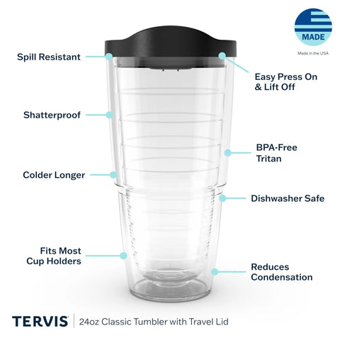 Washington Commanders 24oz Double Wall Insulated Tumbler Cup Keeps Drinks Cold Or Hot All Day BPA Free Impact Resistant No Sweat Shatter Proof
