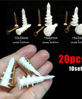 100 Sets Self Drilling Drywall Anchors With Tapping Screws Kit Easy Install Heavy Duty Wall Mount Fasteners With Yellow Zinc Finish Rust Resistant Carbon Steel No Pre Drill Needed Keeps Shelves TVs And Decor Solid As A Rock. 10x33mm and 13x42mm sizes