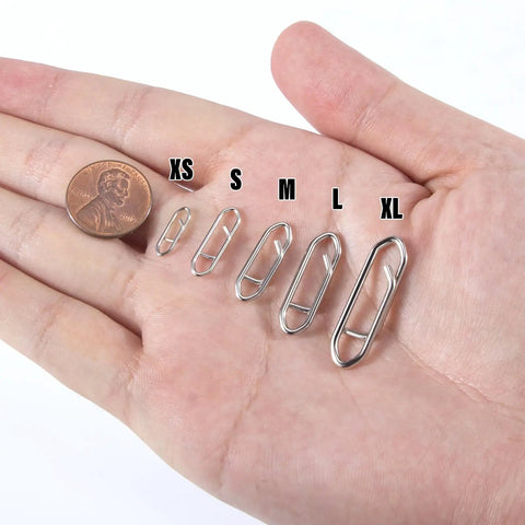 Power Speed Clips for Fishing High Strength Stainless Steel Quick Change Lure Connectors XS-XL on hand