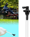 Heavy Duty Riding Lawn Mower Fuel Line Kit With Valve Stems And Bushings Replacement Parts For D Series And LA Series 100 105 110 115 120 125 130 135 140 150 160 170 And X Models 42 Inch Deck Easy Install with fuel line assembly and mower in use.