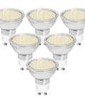 Smooth Dimming Daylight LED Bulbs GU10 Base 5000K 4W 450LM 120 Degree Flood For Track Lighting Halogen Replacement Energy Saving