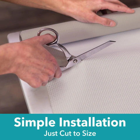 Cutting Non Adhesive Non Slip Shelf Liner For Cabinets And Drawers, Gray Marble Pattern, 12 Inch Wide By 10 Feet Long Per Roll