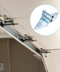Six Pack Stainless Steel Garage Door Hinges With Eight Screws For Heavy Duty Weatherproof Performance