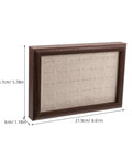 Crafted From Warm Wood This Super Chic 30 Compartment Jewelry Organizer Stores Rings Necklaces And Bracelets Straight Up In Style While You Kick Clutter To The Curb And Look Awesome Daily, beige and brown jewelry tray