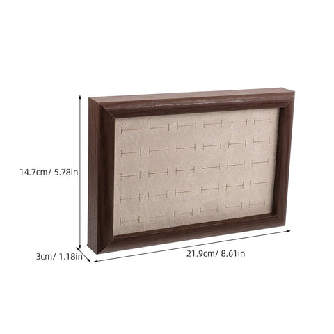 Crafted From Warm Wood This Super Chic 30 Compartment Jewelry Organizer Stores Rings Necklaces And Bracelets Straight Up In Style While You Kick Clutter To The Curb And Look Awesome Daily, beige and brown jewelry tray