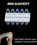 Ride Ready Universal Motorcycle Kickstand Springs Set For Dirt Bikes, Pit Bikes, Mini Bikes And Electric Scooters, hands stretching stainless steel spring