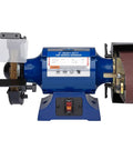 No Sweat Heavy Duty 2X36 Belt Grinder Attachment With One Horsepower Motor Bench Grinding Kit, 8 inch wheel with brush.