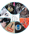 100 Piece Spring Fasteners Set With Split Clips Replacement Pins And Retainer Pins Hitches Keeper Pins Assortment Kit For Machinery Tractors Trucks And Garden Gear A True Workhorse Heavy Duty Rustproof Carbon Steel, assorted uses