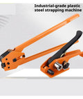 Heavy Duty Industrial Pet Strapping Machine Kit With Auto Cut Tensioner And Sealer for secure cargo banding, showcasing tensioner and sealer.