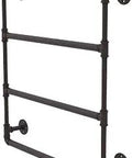 Oil Rubbed Bronze Pipeline Collection 24 Inch Wall Mounted Ladder Towel Bar For Modern Bathrooms With Rustic Flair