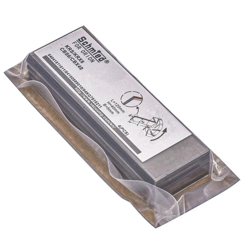 4 Pack Carbon Vane Set For ORION Pumps KRS6 KRX6 CBS6 CBX40 120mm by 40mm by 5mm in packaging