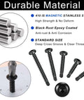 Torx Drive Self Drilling Screws Set For Metal In 410 Stainless Black Dacromet Finish Pan Head Tek Screws