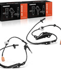 Top Shelf Front Left And Right Abs Wheel Speed Sensor Pair Kit For Honda Accord 2003 To 2007 And Acura Tsx 2004 To 2008 with connectors.