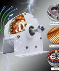 Gearless Permanent Magnet Generator 12V 24V 48V 1200W Low Rpm Motor With Mounting Bracket for Wind Turbine showing internal copper coil and NdFeB magnet.