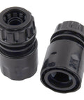 Heavy Duty 12 Pack Garden Hose Repair Kit With Quick Connect Fittings And Leakproof Sealing Pads For Irrigation Car Wash Water Pipe Extensions, black plastic connectors