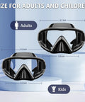 Anti Fog Diving Mask With 180 Degree Field Of View For Adults Dope Snorkel Mask sizes for adults and kids