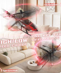 Kid Friendly RC Helicopter With 30 Minute Flight Time And LED Light Effects, Altitude Hold, One Key Takeoff And Landing, Indoor Drone