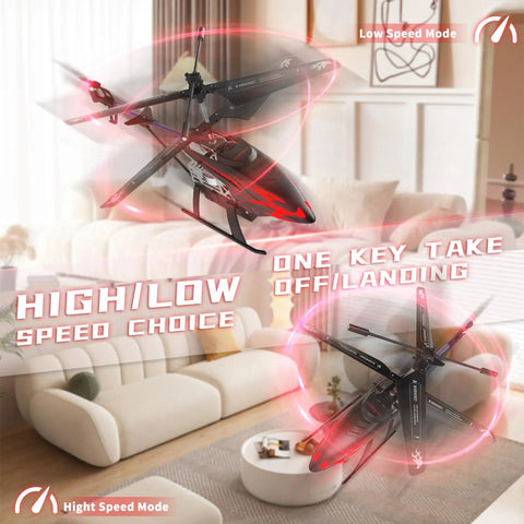 Kid Friendly RC Helicopter With 30 Minute Flight Time And LED Light Effects, Altitude Hold, One Key Takeoff And Landing, Indoor Drone