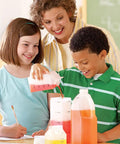 Kids using Gallon Measurement Set For Kids And Classrooms Kid Friendly Volume Mastery Kit with cups, pints, quarts, gallons
