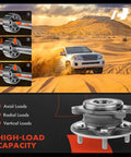 Ride Smooth Daily Driver Front Wheel Bearing And Hub Assembly With Five Lug And Thirty Spline Straight BoltOn Upgrade For Toyota Highlander Rav4 Hybrid Sienna, showing high-load capacity bearing assembly.