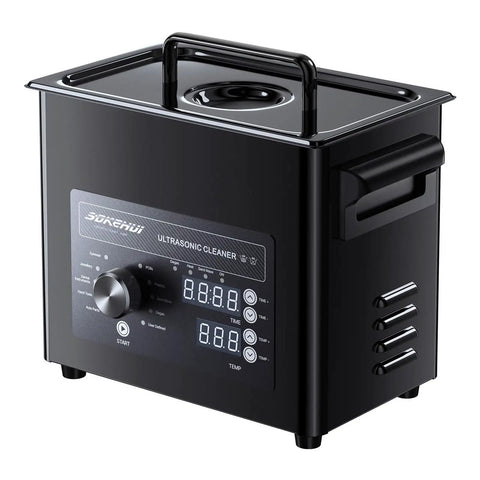 3L Ultrasonic Cleaner With Digital Heater Timer And Knob Control For Jewels Tools Parts. 40Khz Deep Cleaning Tech Removes Grime From Carburetors Nozzles. Degassing Mode For Thorough Washes Using Neutral Detergent And Warm Water. Reliable Home Or Shop