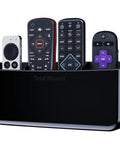 Hole-Free Remote Holder With Adhesive Mount, No Drilling Required, Easy Tool-Free Install, Keeps 3 Or 4 Remotes Neatly Accessible