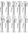 Get These 10 Pcs HSS Rotary Router Bits For Woodworking And Carving! Sizes include 1/8 to 6/32 for various engraving tasks.