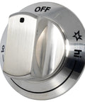 Stovetop Burner Knob For Gas Ranges And Stoves Chrome Replacement Part Pro Grade Durable Easy Install Universal Fit