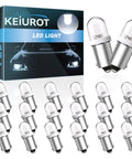 Ba9s LED Bulbs for Pinball Machines Replacement 6V DC 70 Lumen White 6500K Soft Warm Glow No Shadow LED Lighting Pack of 20