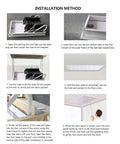 Installation method steps for the Killer Electric Attic Ladder With Slick Remote Control Pull Down Telescoping Ceiling Stairs.