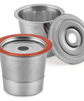 Reusable K Cup Coffee Filters For Keurig 1.0 And 2.0 Single Cup Makers Universal KCups Filter 2 Pack, stainless steel