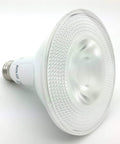 Close-up of a single bulb from the 4 Pack PAR38 LED Light Bulbs 90 CRI 12W Equal 100 To 120W Replacement Soft White 3000K Dimmable Flood Lights