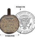 Disc Brake Pads For Bikes And Scooters Resin Pro Grade Semi Metal Quiet Braking Kit With Low Disk Wear Smooth Stop size comparison