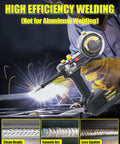 Compact 110V MIG Welder With 100A Flux Core, Portable Handheld Wire Feed Inverter, Gasless Welding Machine For DIY Projects