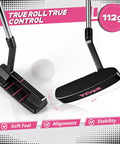 Left Handed Women Golf Clubs Set 7 Piece Complete Deluxe Kit With Driver Hybrid Irons Sand Wedge Putter Stand Bag Pink for Beginners