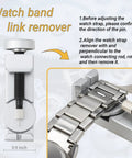 Watch band link remover tool from Pro Grade 155 Piece Watch Repair Kit With Precision Screwdrivers, Case Opener, Link Removers, Band Adjusters.