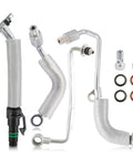 Turbo Coolant Return Hose Line Kit For GM 1.4L Turbo Oil Return Drain And Oil Feed Pipe 4 Piece Set with metal and rubber components