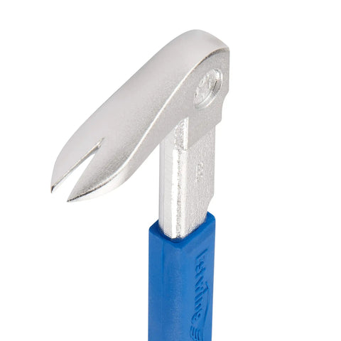 Close-up of Pro Claw Nail Puller 11 Inch Pry Bar with Forged Steel Construction and No Slip Cushion Grip, heavy duty cat paw workhorse.