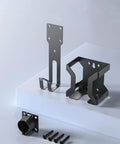 Heavy Duty Wall Mount J Hook Bracket To Store J1772 EV Charger Cables, steel parts with screws for installation.
