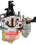 Carburetor For Coleman CT200U BT200 B200 Mini Bike Go Kart 196cc Predator 212cc 6.5hp Engine, Compatible With Honda GX160 GX200, front view