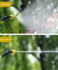 Go-To Electric Garden Sprayer For Easy Watering And Dosing, 9.8Ft Hose, Adjustable Spray, showcasing fine and direct spray modes