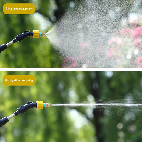 Go-To Electric Garden Sprayer For Easy Watering And Dosing, 9.8Ft Hose, Adjustable Spray, showcasing fine and direct spray modes