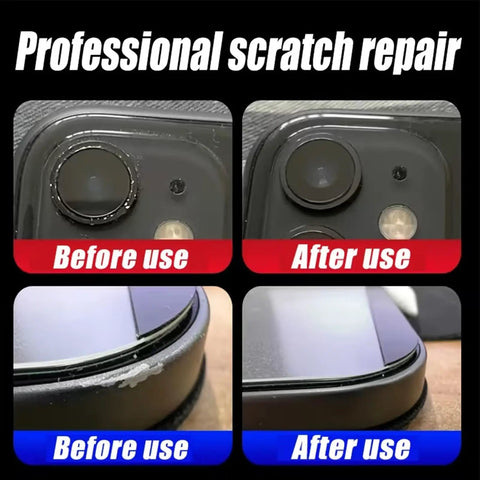 Phone Screen And Camera Lens Scratch Remover Paste 30ml Quick Fix With Fast Action Before and After Results on Devices