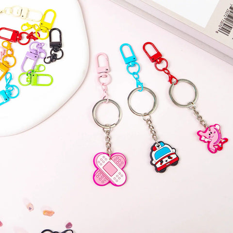 Top Notch Double Head Lobster Claw Clasps Featuring Smooth Swivel Snap Hooks And Sweet Multi Color Collections for DIY projects in assorted colors.